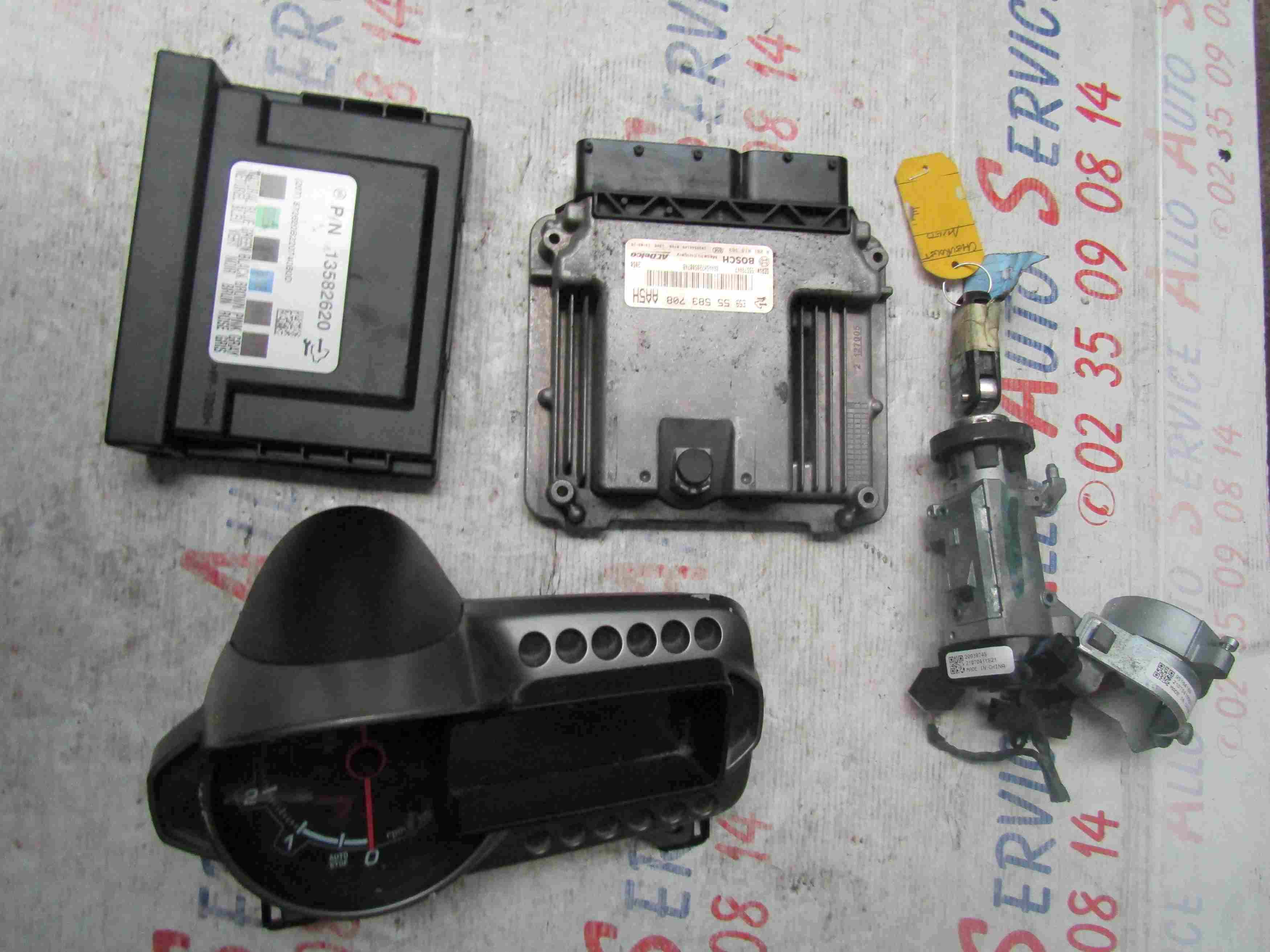 Kit de demarrage
CHEVROLET Aveo 2 1.3 VCDi 75CV
08.2012

Inclus : Calculateur + Clé + Neiman + Boitier + Compteur

Références Calculateur :
E5955583708 AA5H
55579447

Référence Boitier :
P/N 13582620
(20T) 872620B220740B0D