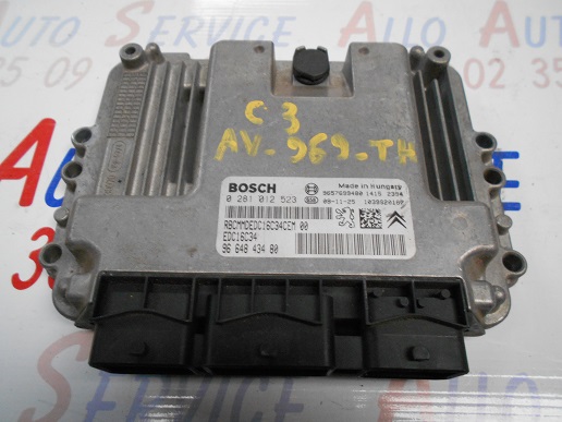 Calculateur 
CITROEN C3 1.4 HDI 70CV
An 04.2002 - 10.2005

Bosch 0281 012 523 
96 648 434 80 



