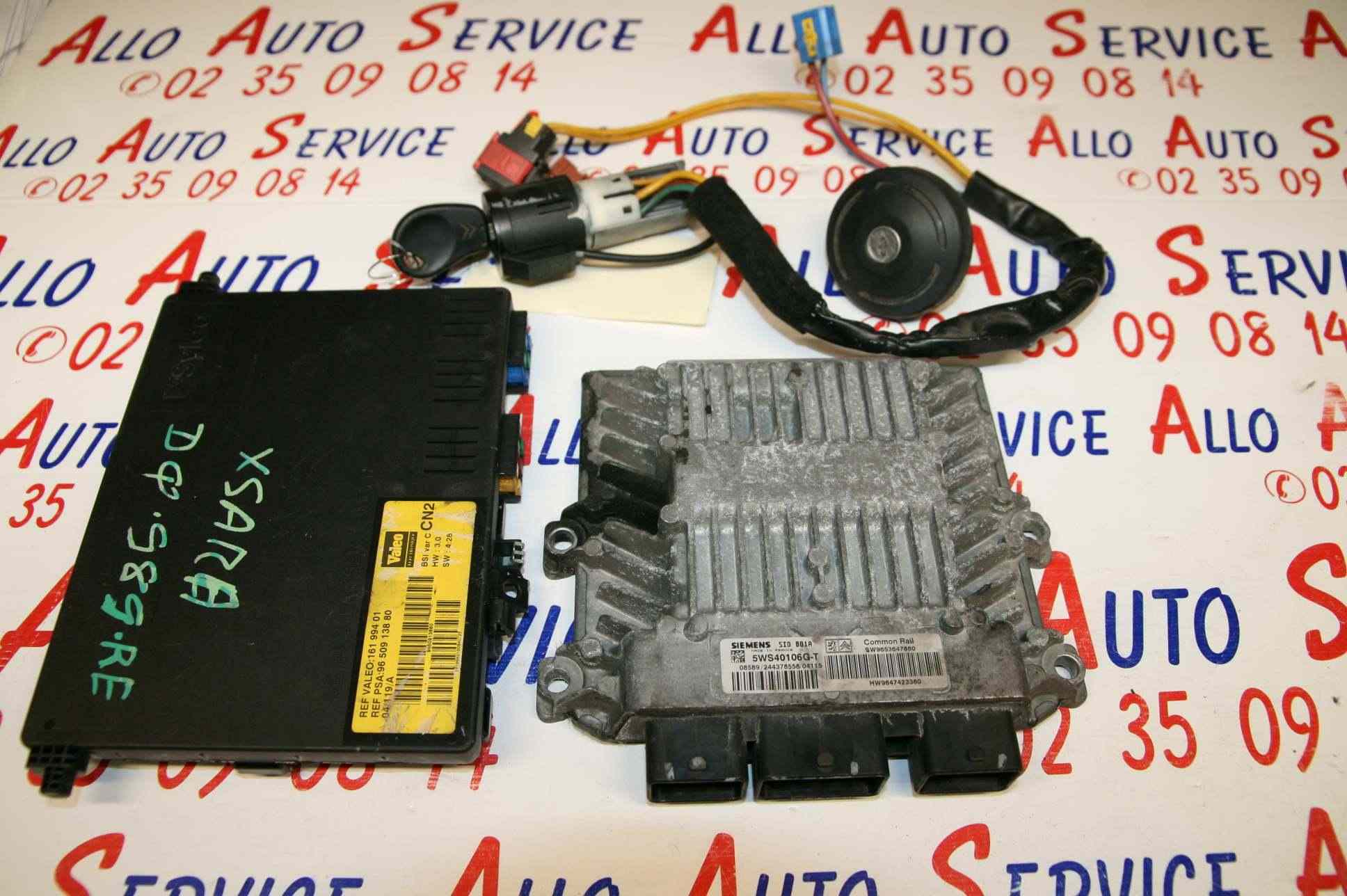 Kit de demarrage 
CITROEN Xsara Phase 2, 2.0HDI-8V TURBO, 90cv

BSI : 96 509 138 80

Calculateur : 5WS40106G-T

