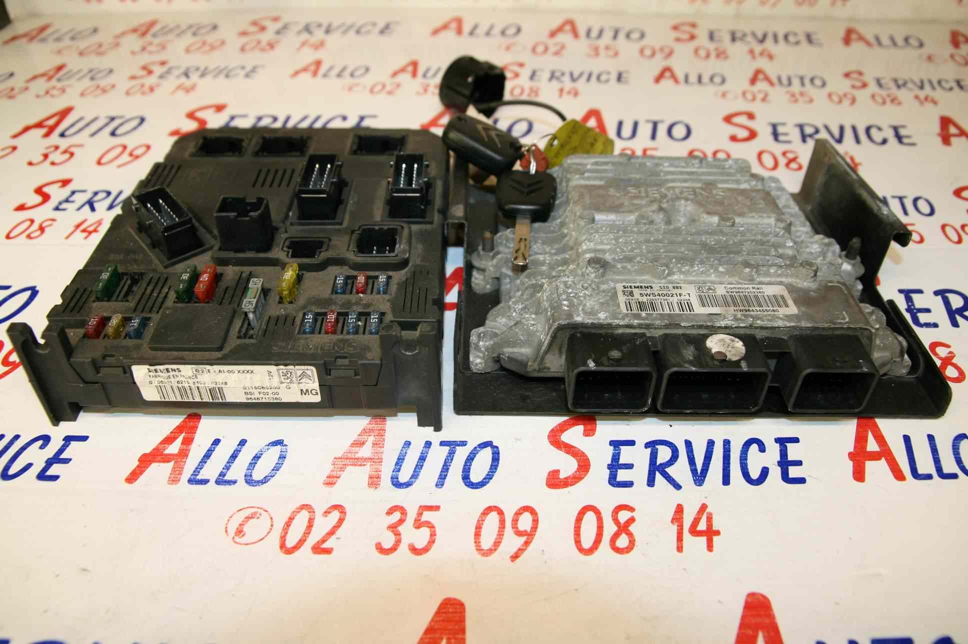 Kit de demarrage 
CITROEN C3 1 Phase 1, 1.4 HDI, 8V Turbo, 68cv

BSI : F02-00 9648715380

Calculateur : 5WS40021F-T

