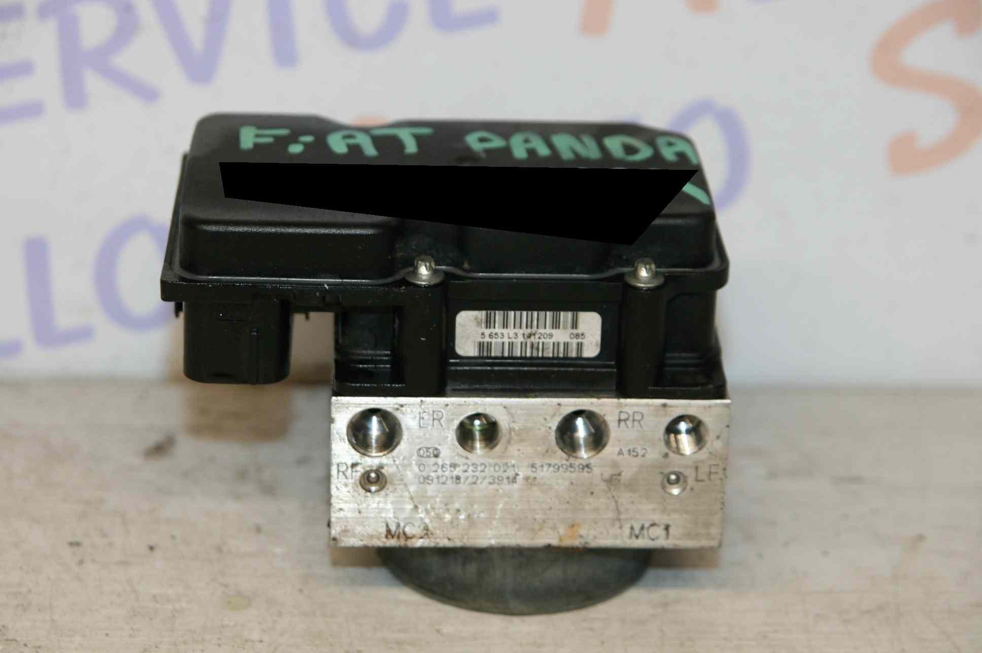 Bloc hydraulique ABS 
FIAT Panda 2 phase 2

référence:99216 H0354