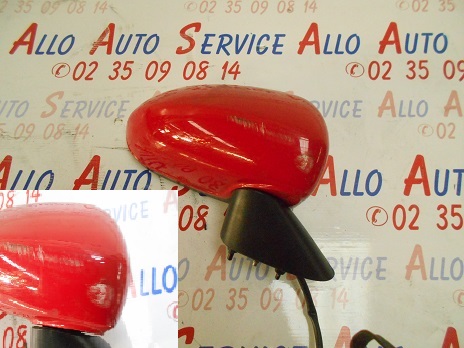 Retro Electrique Droit
OPEL Corsa 4 (D) Phase 2
An : 01.2011 / 03.2015

Frottement sur la coque voir photo
Vendu sans miroir 
Coque rouge 
