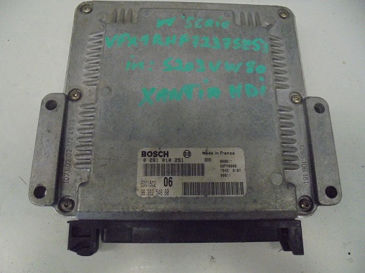 Calculateur 
PEUGEOT 406 & Citroen Xantia
2.0L HDI 
An 2000 

Bosch 0281 010 251 
95 362 548 80