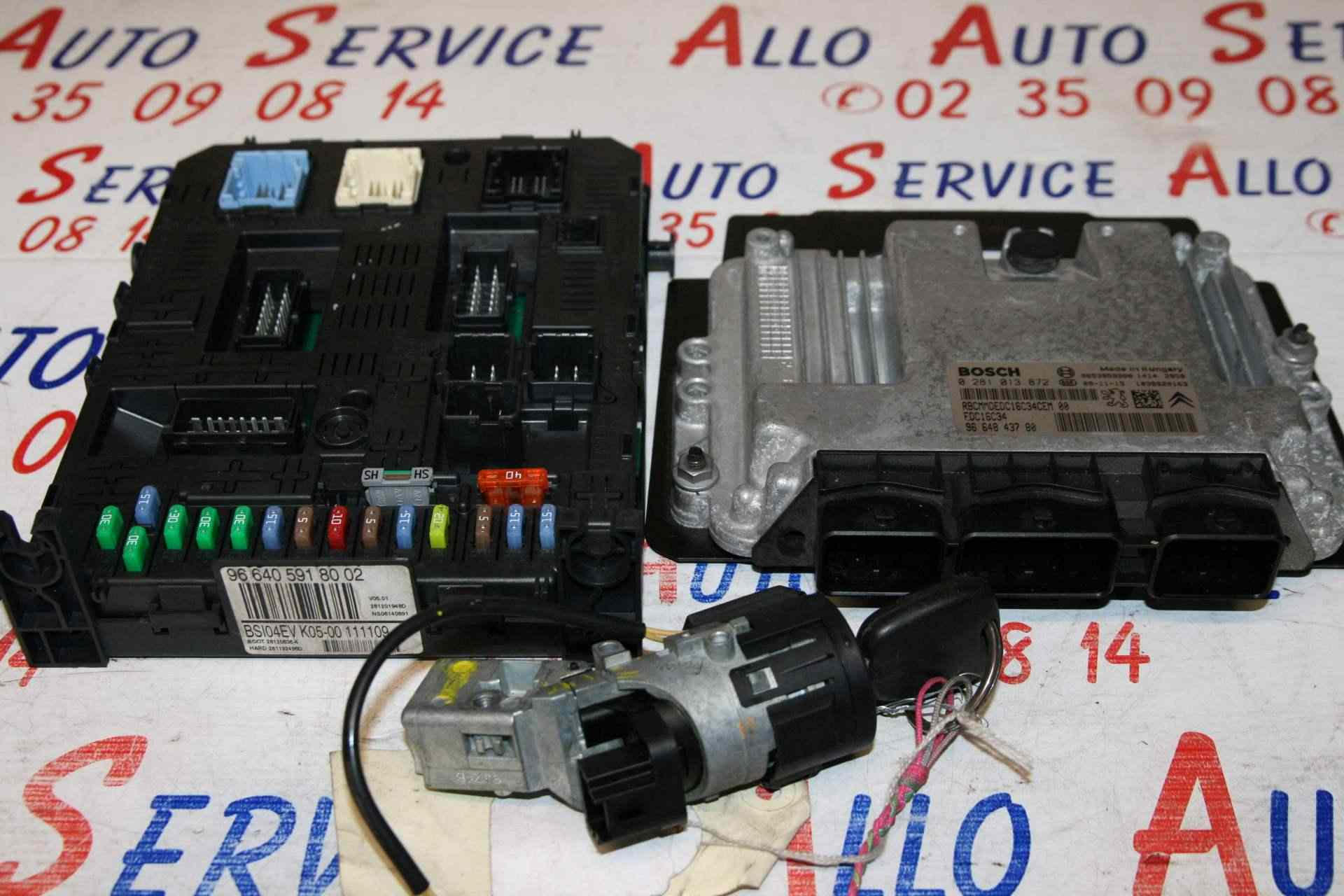 Kit de demarrage 
PEUGEOT 308 1 sw Phase 1 Break, 1.6HDI-16VTurbo, 90cv
03/2010

BSI : 96 640 591 80 02

Calculateur : 0 281 013 872, EDC16C34

