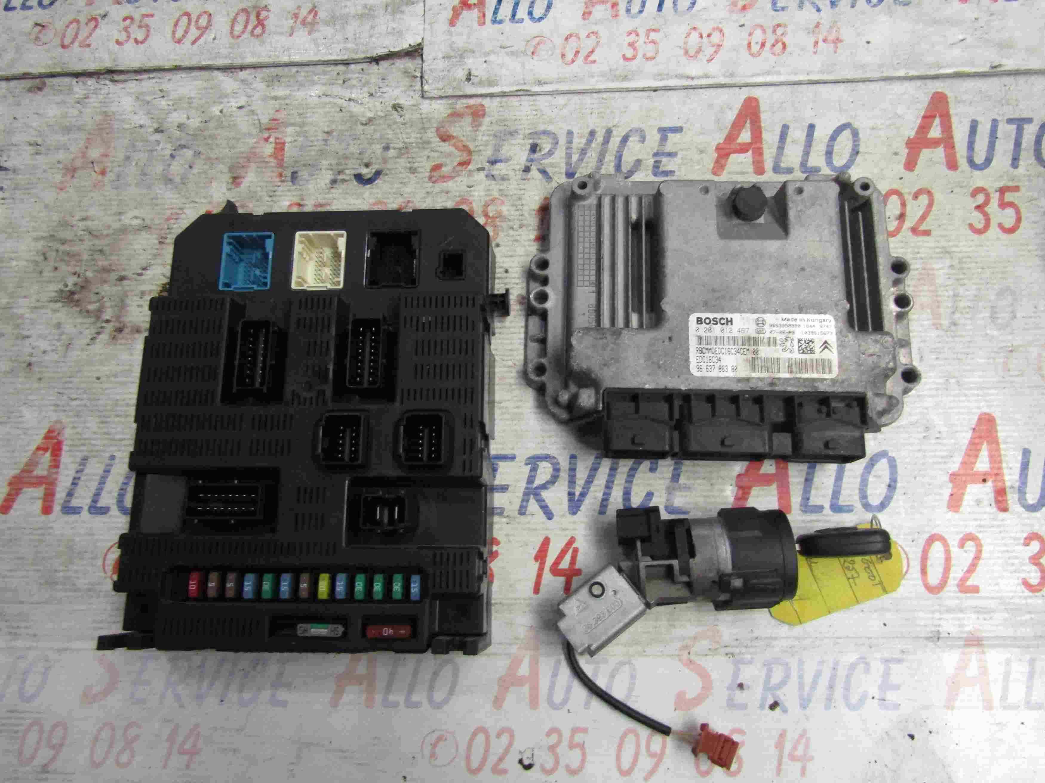 Kit de demarrage 
PEUGEOT 207 Phase 1 1.6 hdi 90 cv

BSI: P06-00 9659285380
Calculateur: Bosch 0281012467
                   9663786380
1 clé + 1 neiman

