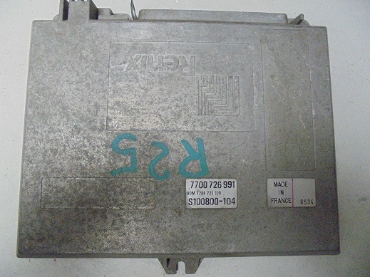 Calculateur 
RENAULT R25 2.2

RENIX S100800104 
Hom 7700723126 
7700726991

