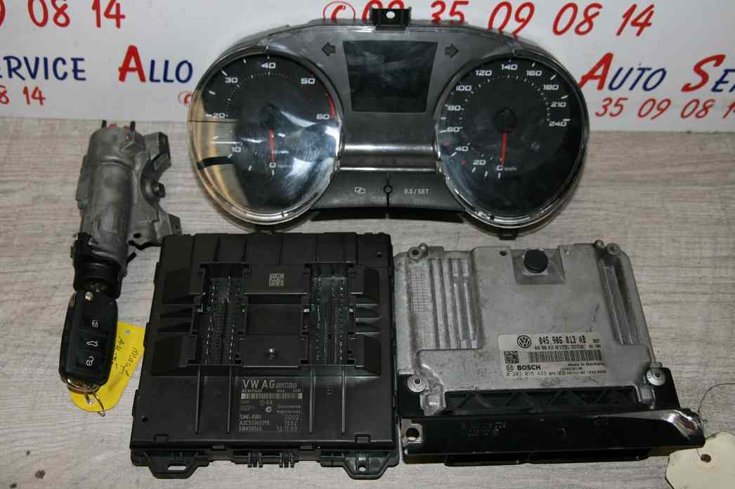 Kit de demarrage  SEAT Ibiza  IV PHASE 1 TDI 1.4tdi 80ch
12.2009

Neiman + Compteur + Clé et antenne

Calculateur Bosch
045906013AB
0281015433

BCM PQ25
A2C53362298
6R09370860