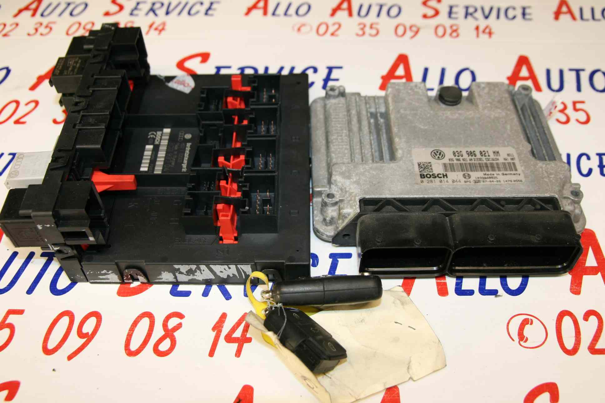 Kit de demarrage 
VOLKSWAGEN Touran 1 Phase 2, 1.9 TDI-8V Turbo 

BSI : 3CO937049AE

Calculateur : 0 281 014 044

