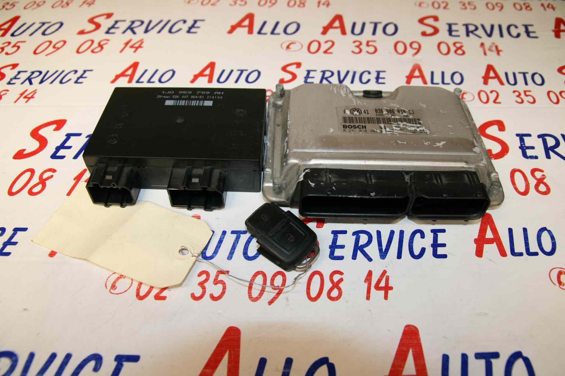 Kit de demarrage 
VOLKSWAGEN Bora 1.9TDI, 8V Turbo, 116cv

BSI : 1JO 959 799 AH

Calculateur : 038 906 019 CJ