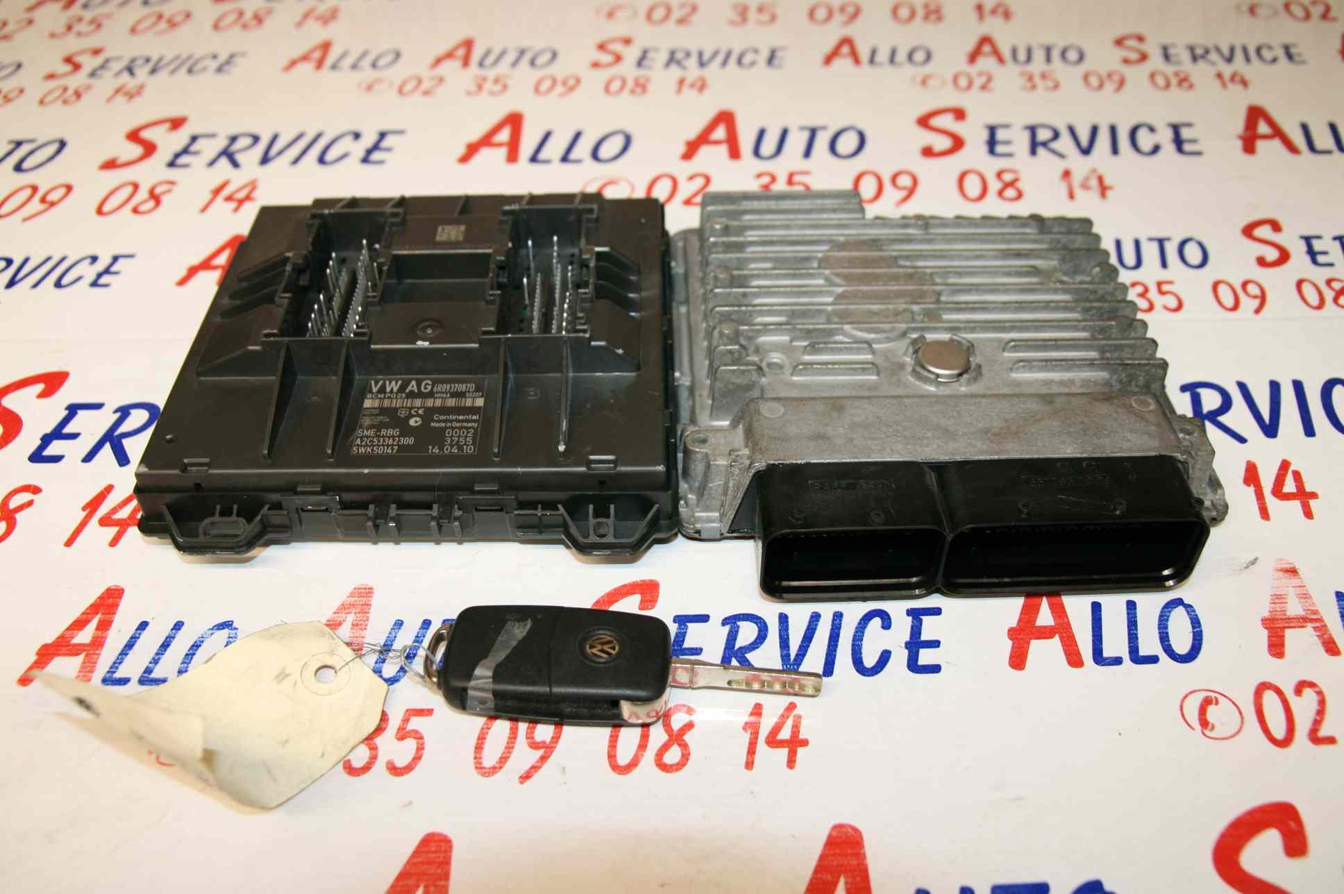 Kit de démarrage 
VOLKSWAGEN Polo 5 Phase 1, 1.6 TDI, 16V Turbo, 75cv

BSI : A2C53362300 5WK50147

Calculateur : 03L 906 023 E
              5WP42841 AA
